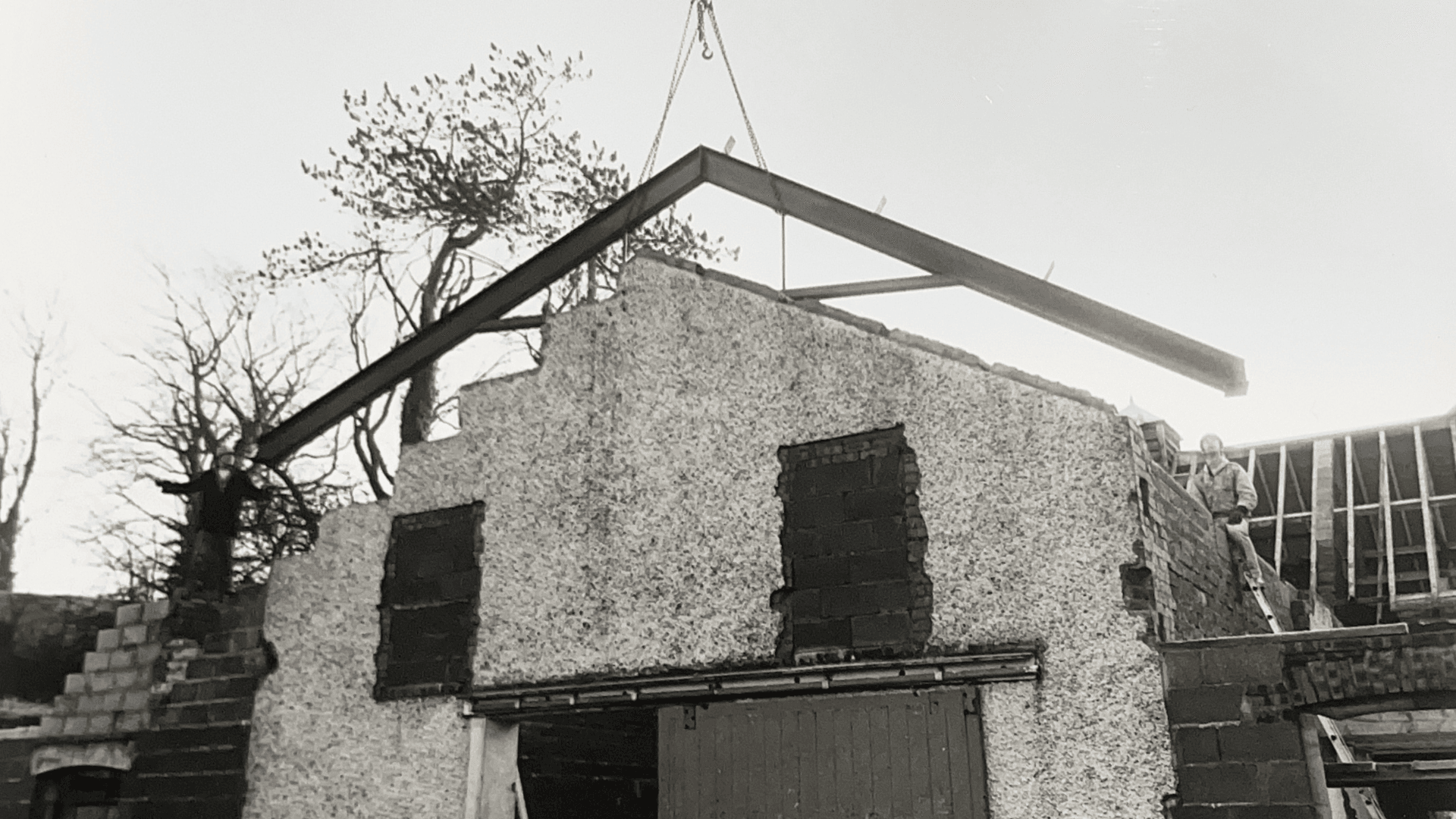 Mwldan Building work ealry 1980s